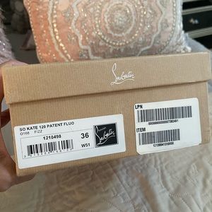 Brand new orange red bottoms. Never worn